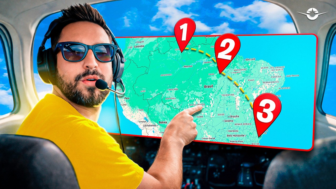 Primeiro pouso de avião próprio no Brasil: a jornada por Boa Vista, Amazônia e Itaituba